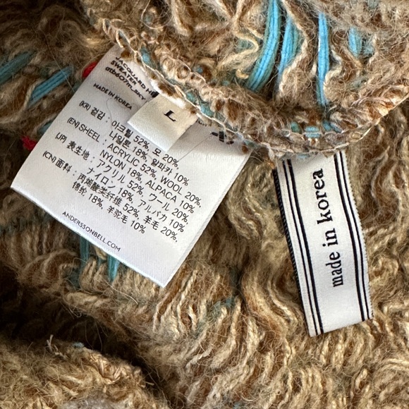 Andersson Bell jacquard heavy crew neck sweater - Picture 9 of 9